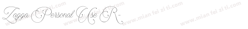 Zagga Personal Use R字体转换